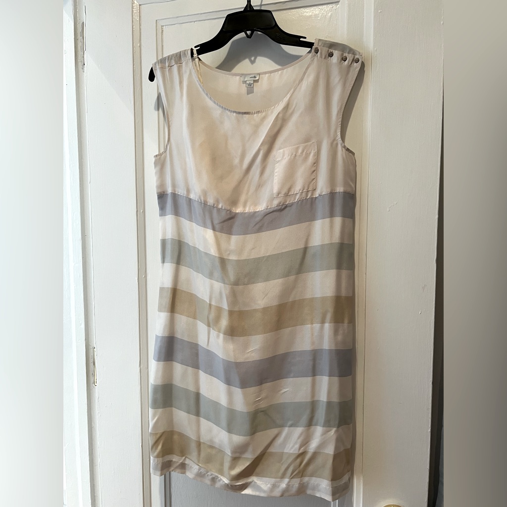 Anthropologie Odille Silk Nautical Dress 2